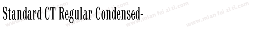 Standard CT Regular Condensed字体转换